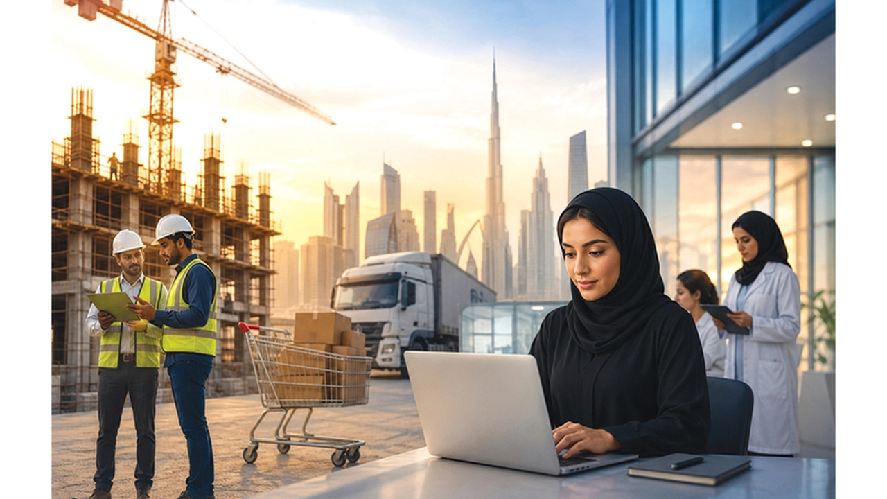 حصة قطاعَي التشييد وتجارة الجملة والتجزئة تقترب من 50% من العمالة في الخاص